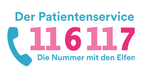 Patientenservice-Nummer 11 6 11 7